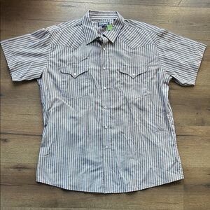 Striped Short Sleeve Men's Shirt